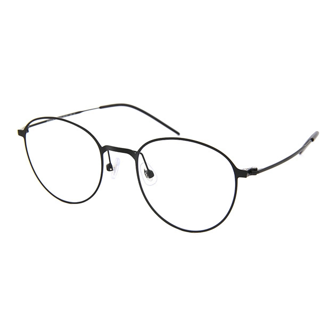 OWNDAYS | AIR MATTE BLACK Full Rim Round left side