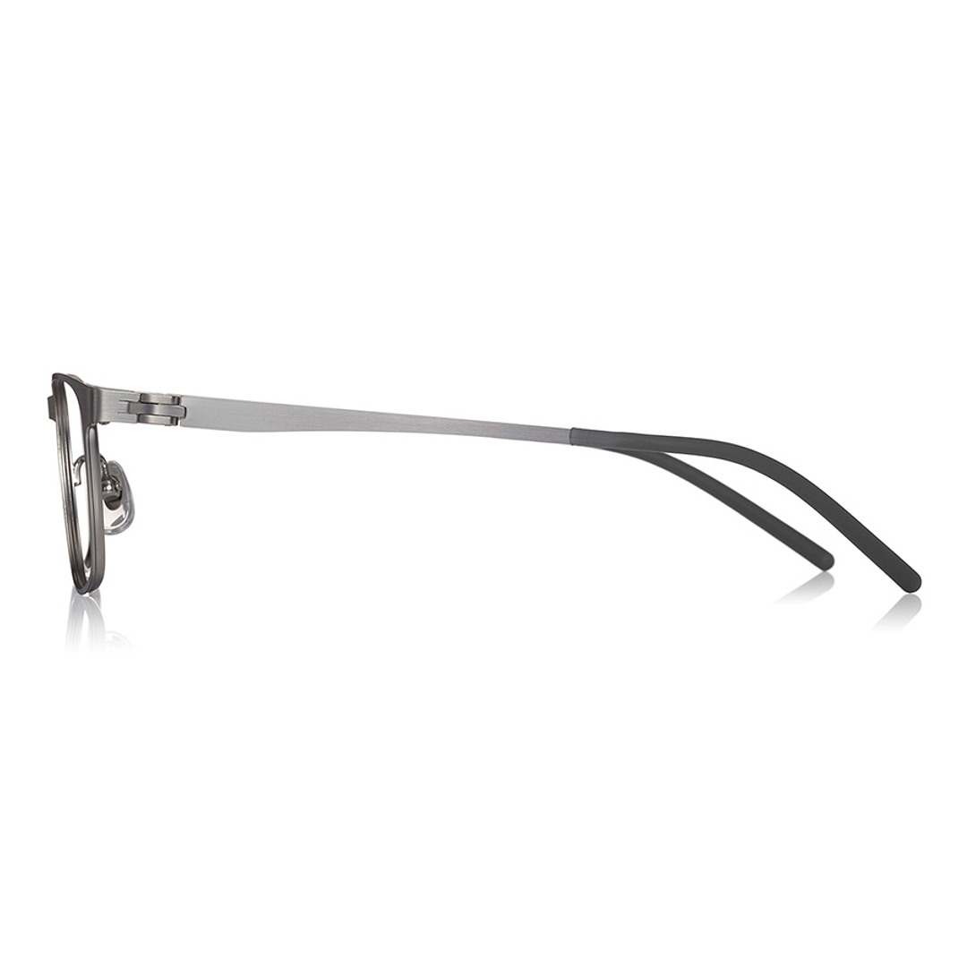 OWNDAYS | AIR Silver Full Rim Rectangle left side