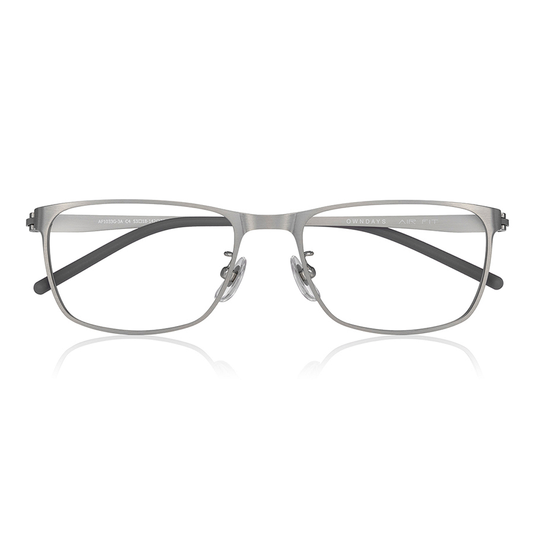 OWNDAYS | AIR Silver Full Rim Rectangle right side