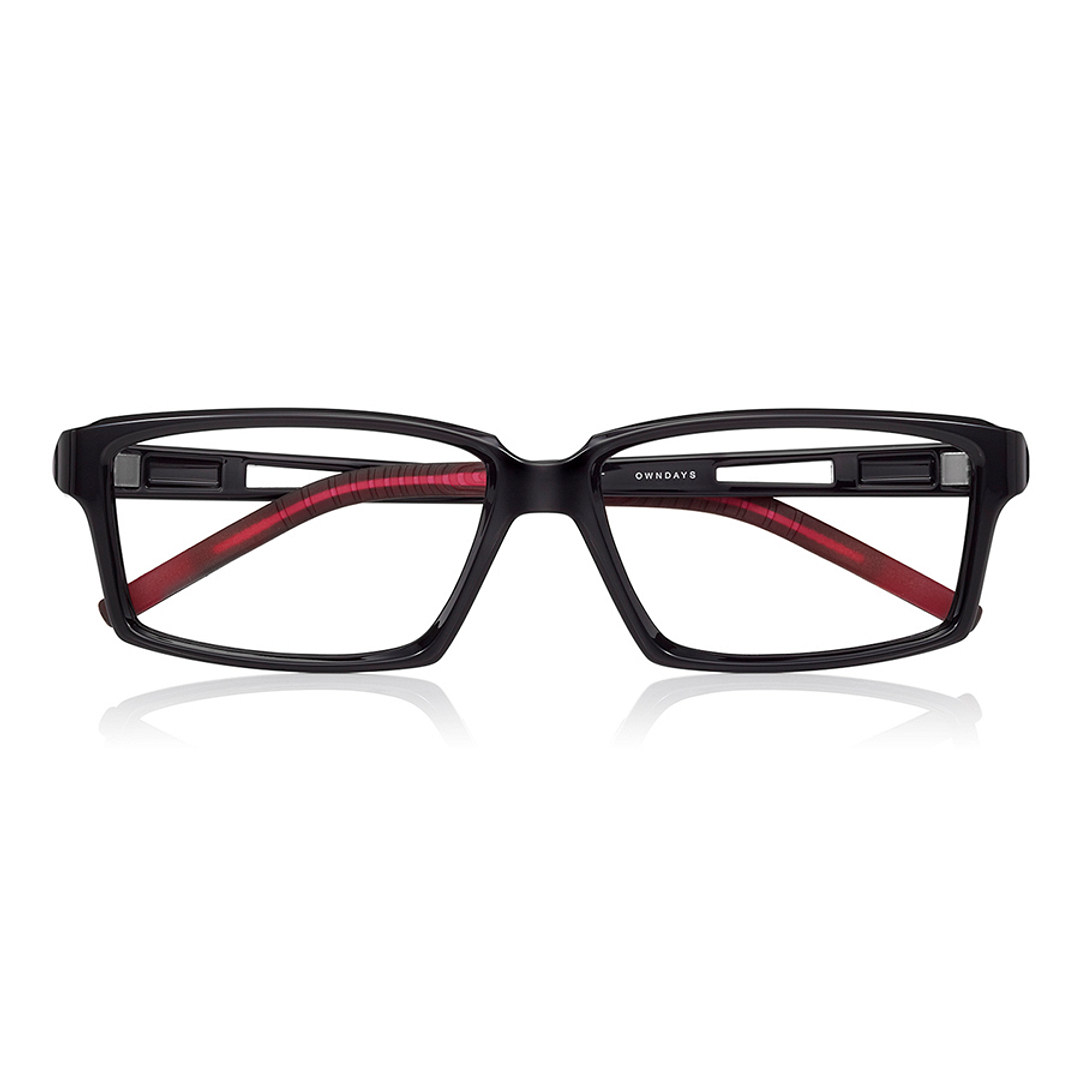 OWNDAYS | MOVE Black Full Rim Rectangle right side