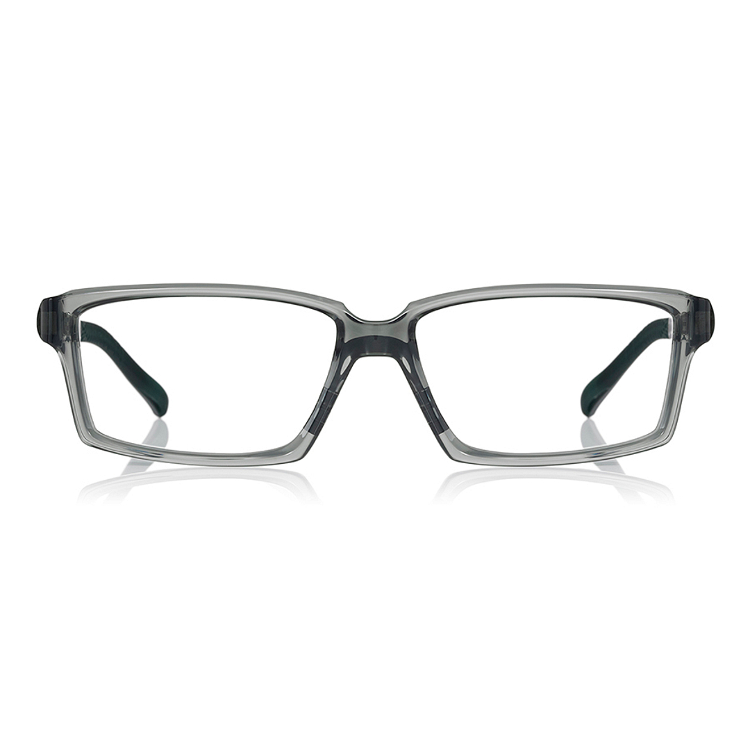 OWNDAYS | MOVE Clear Gray Full Rim Rectangle right side
