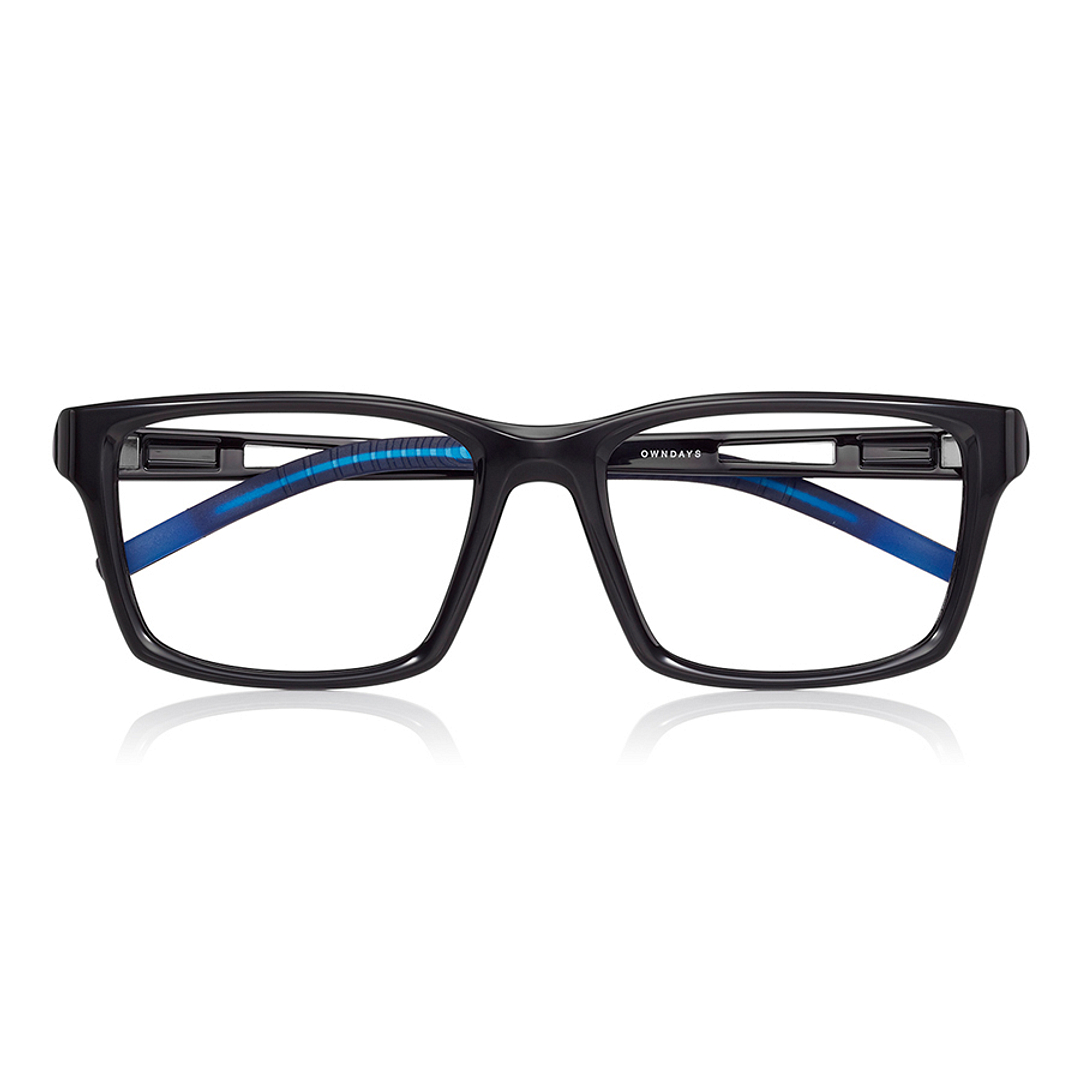 OWNDAYS | AIR Black Full Rim Wellington right side