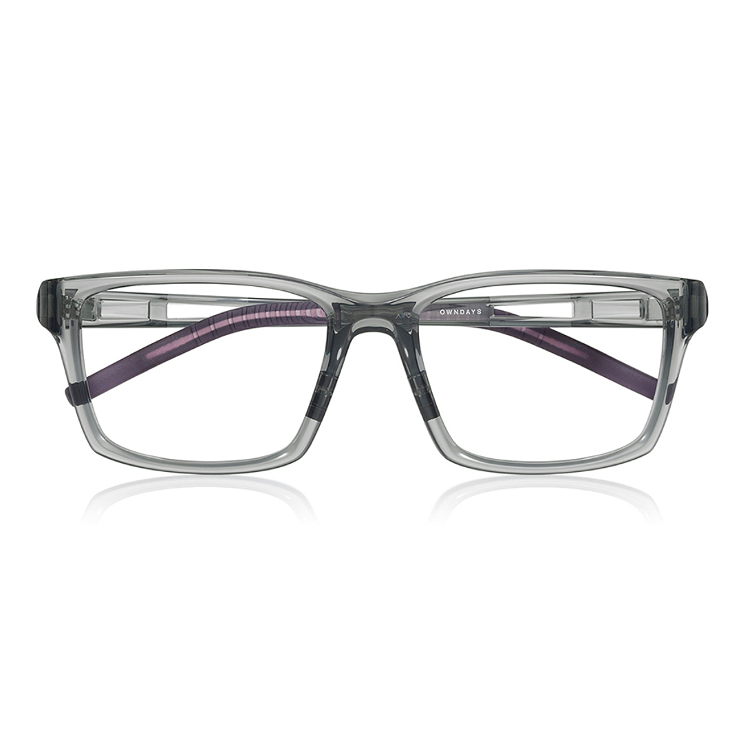 OWNDAYS | AIR Clear Gray Full Rim Wellington right side