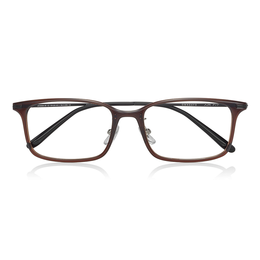 OWNDAYS | AIR Brown Full Rim Rectangle right side