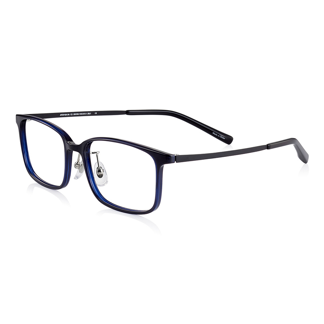 OWNDAYS | AIR Navy Blue Full Rim Rectangle left side