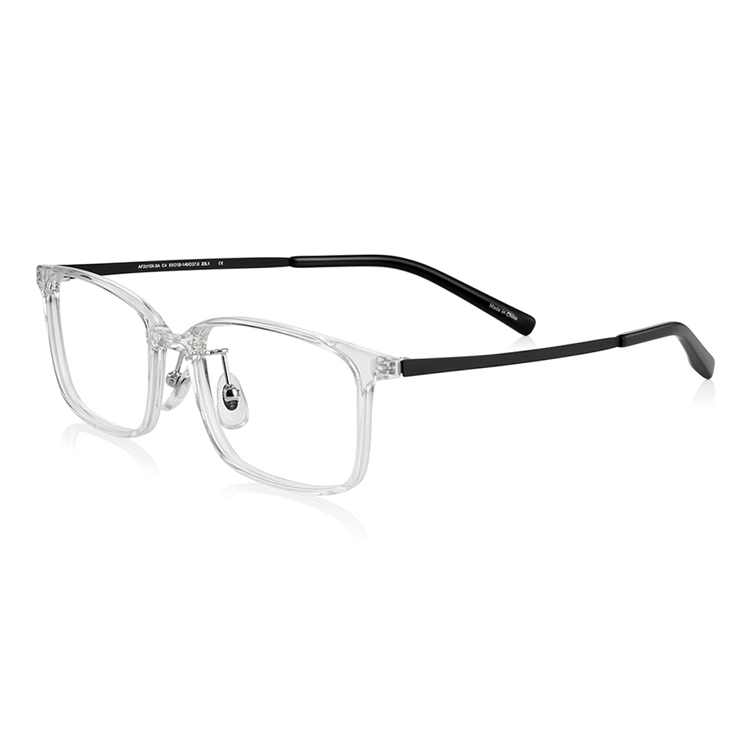 OWNDAYS | AIR Crystal Transparent Full Rim Rectangle left side