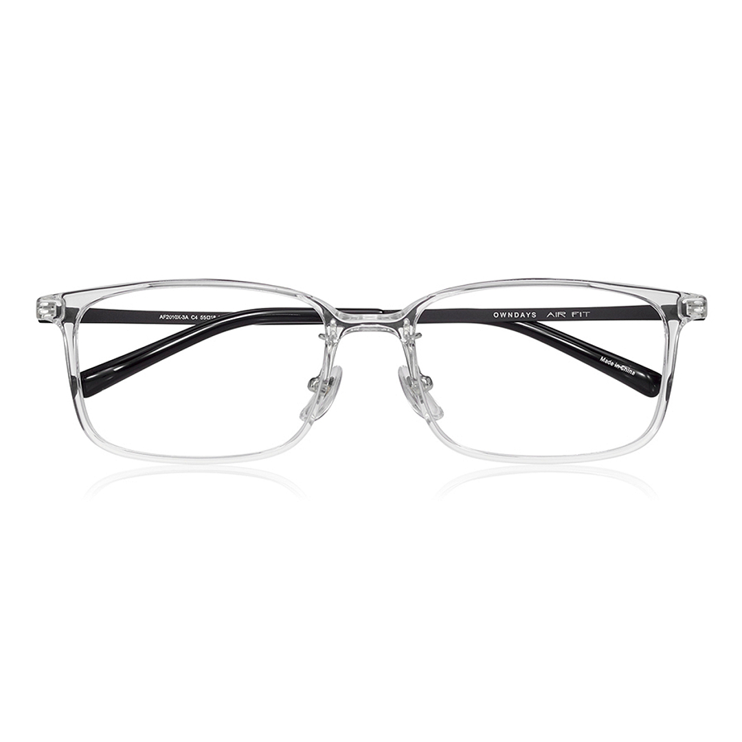 OWNDAYS | AIR Crystal Transparent Full Rim Rectangle right side