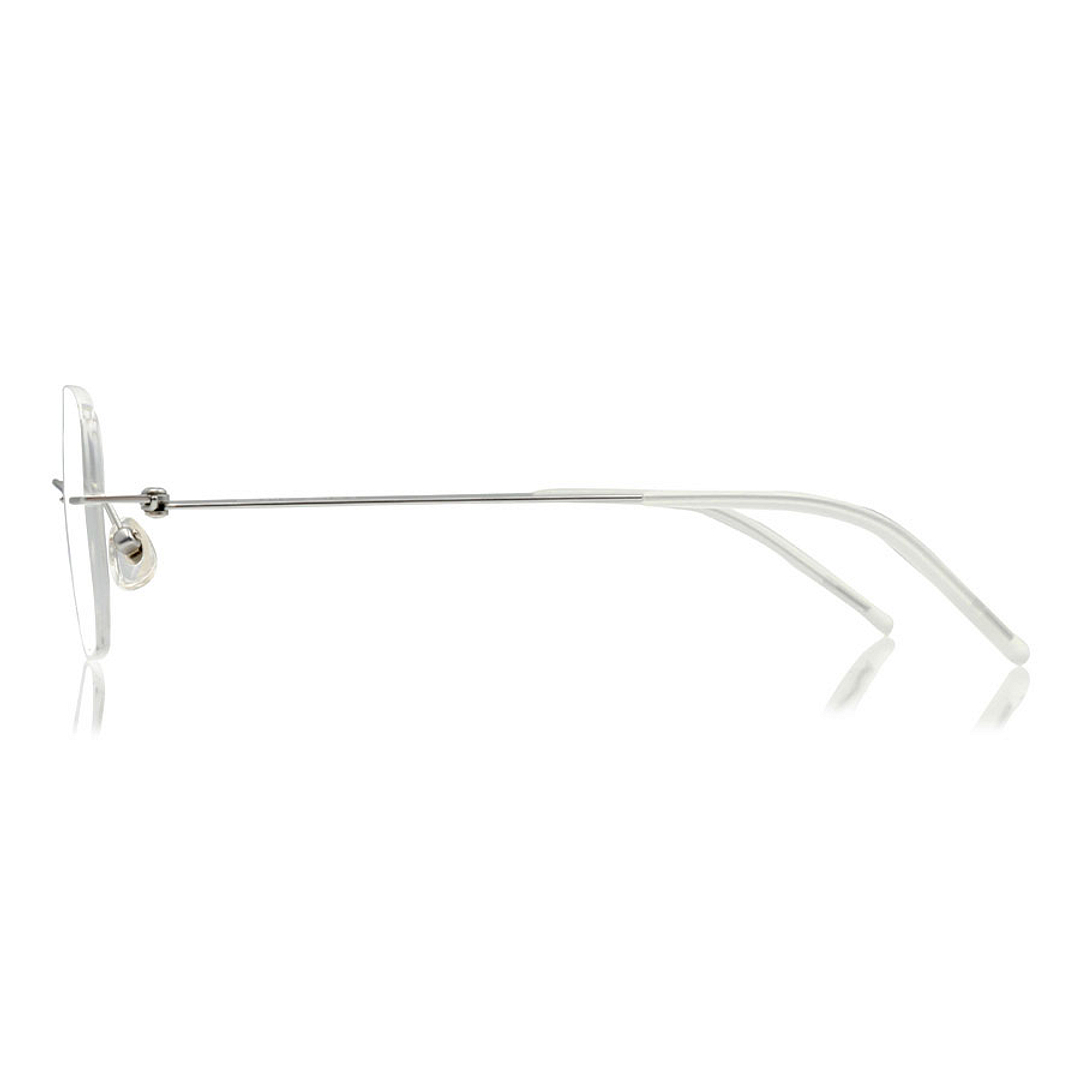 OWNDAYS | AIR Silver Rimless Rectangle right side