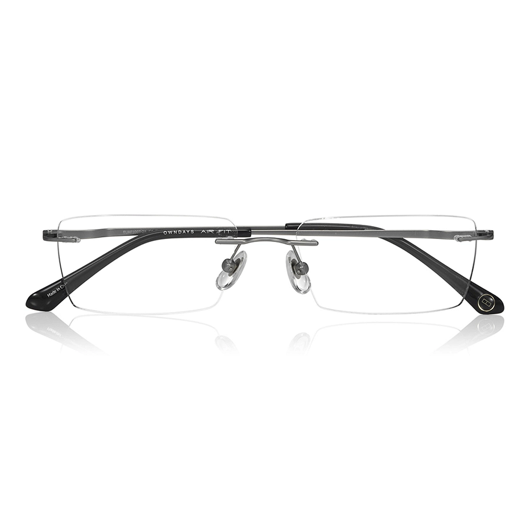 OWNDAYS | AIR Silver Rimless Rectangle right side