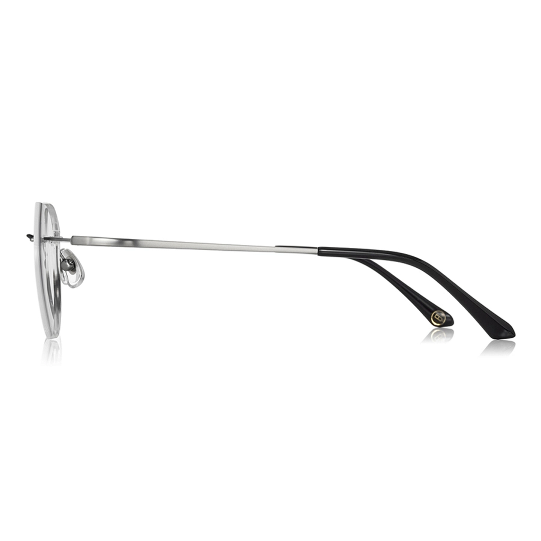 OWNDAYS | AIR Silver Rimless Teardrop left side