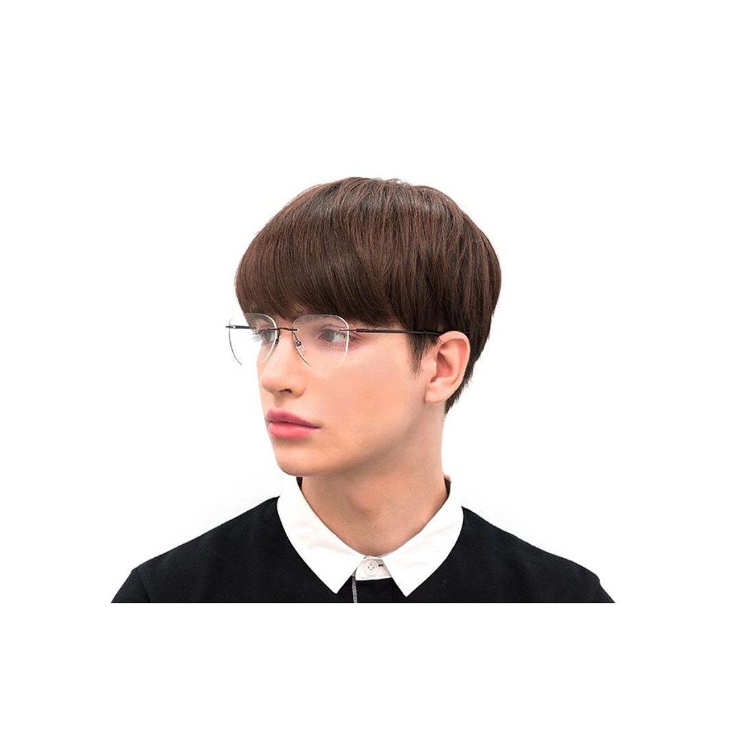 OWNDAYS | AIR Silver Rimless Teardrop right side