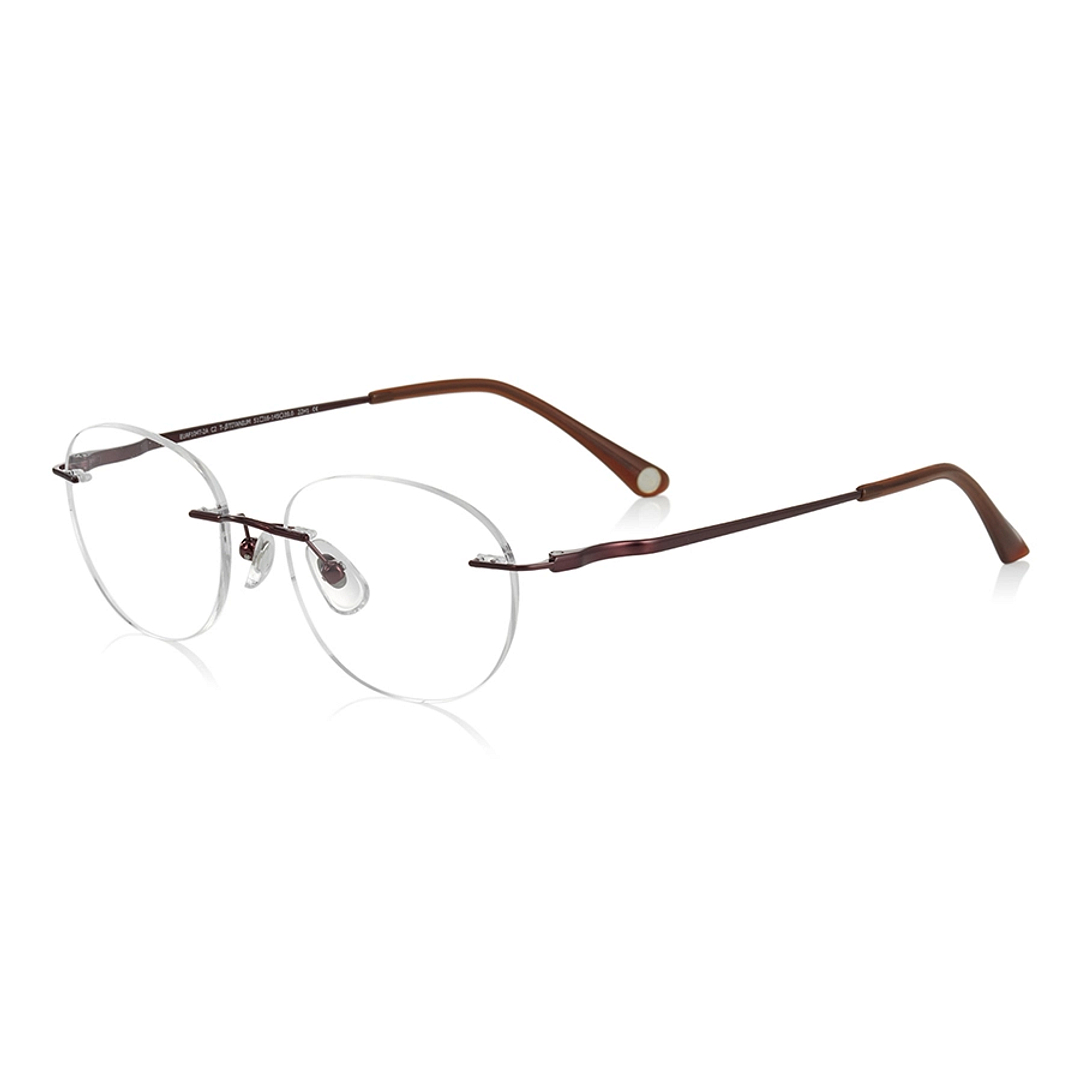 OWNDAYS | AIR Red Full Rim Oval left side