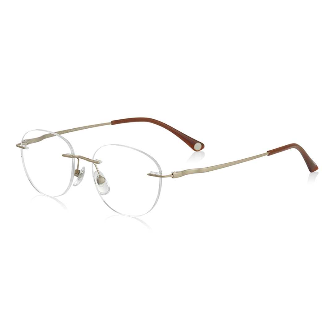 OWNDAYS | AIR Gold Full Rim Oval left side