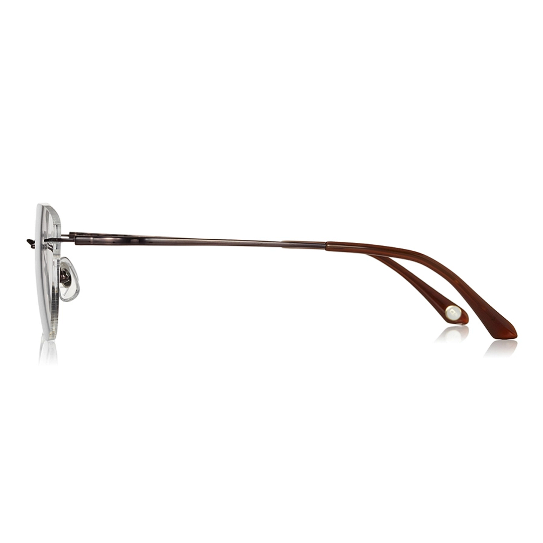 OWNDAYS | AIR Dark Brown Rimless Fox left side