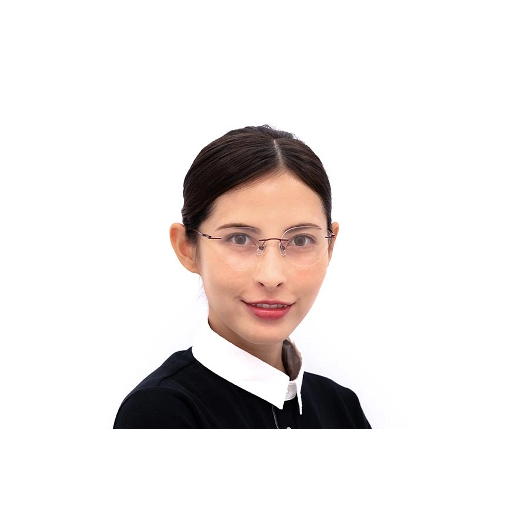 OWNDAYS | AIR Pink Rimless Fox left side