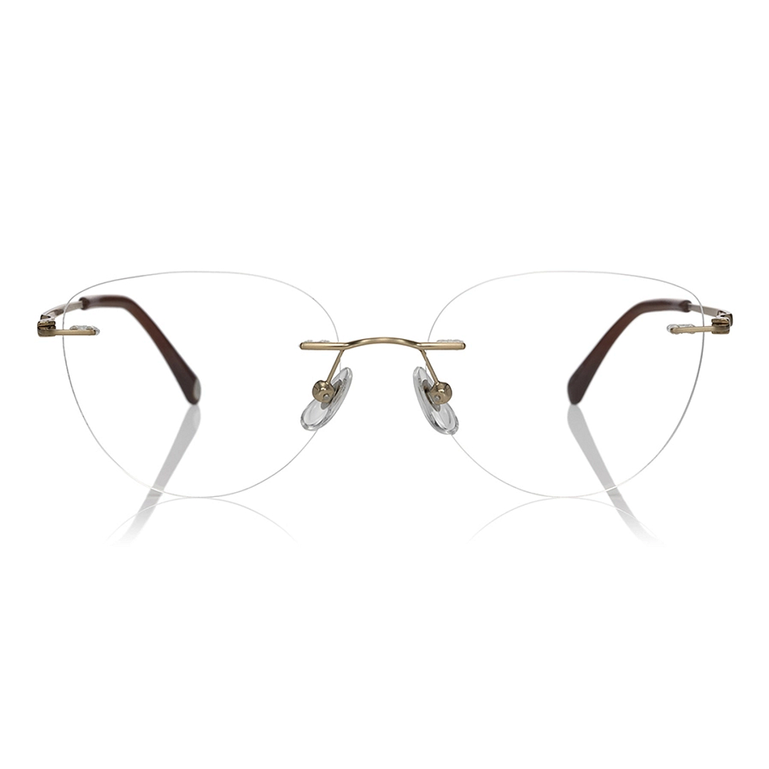 OWNDAYS | AIR Gold Rimless Fox right side