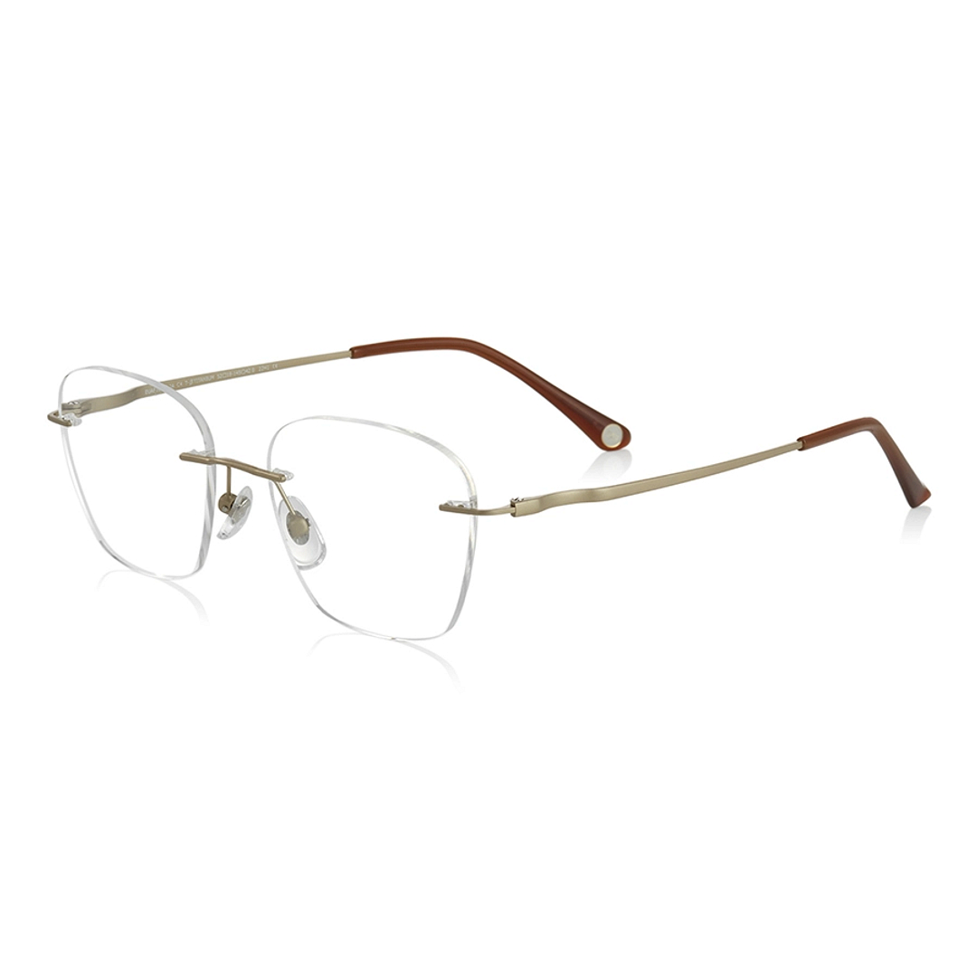 OWNDAYS | AIR Gold Rimless Wellington left side