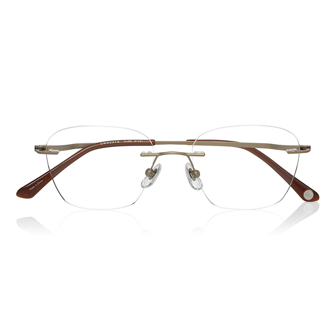 OWNDAYS | AIR Gold Rimless Wellington right side