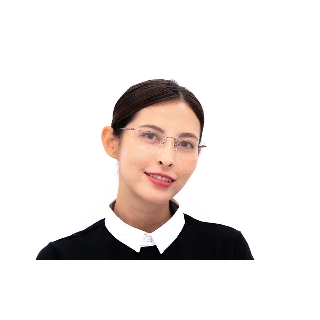 OWNDAYS | AIR Gold Rimless Wellington left side