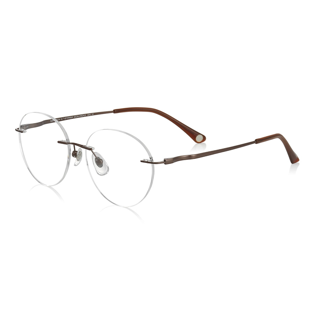 OWNDAYS | AIR Light Brown Full Rim Boston left side