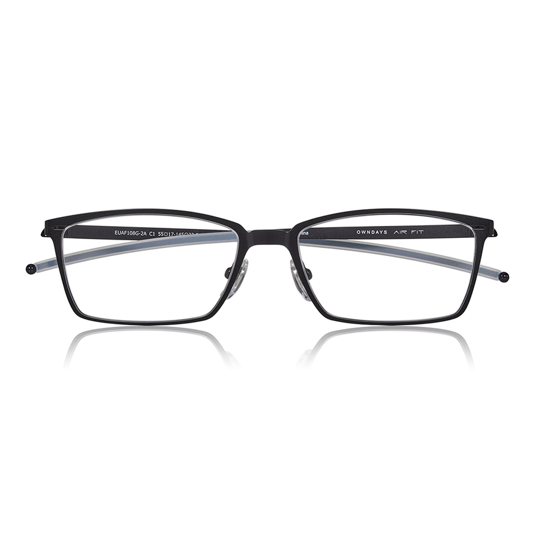 OWNDAYS | AIR MATTE BLACK Full Rim Rectangle right side