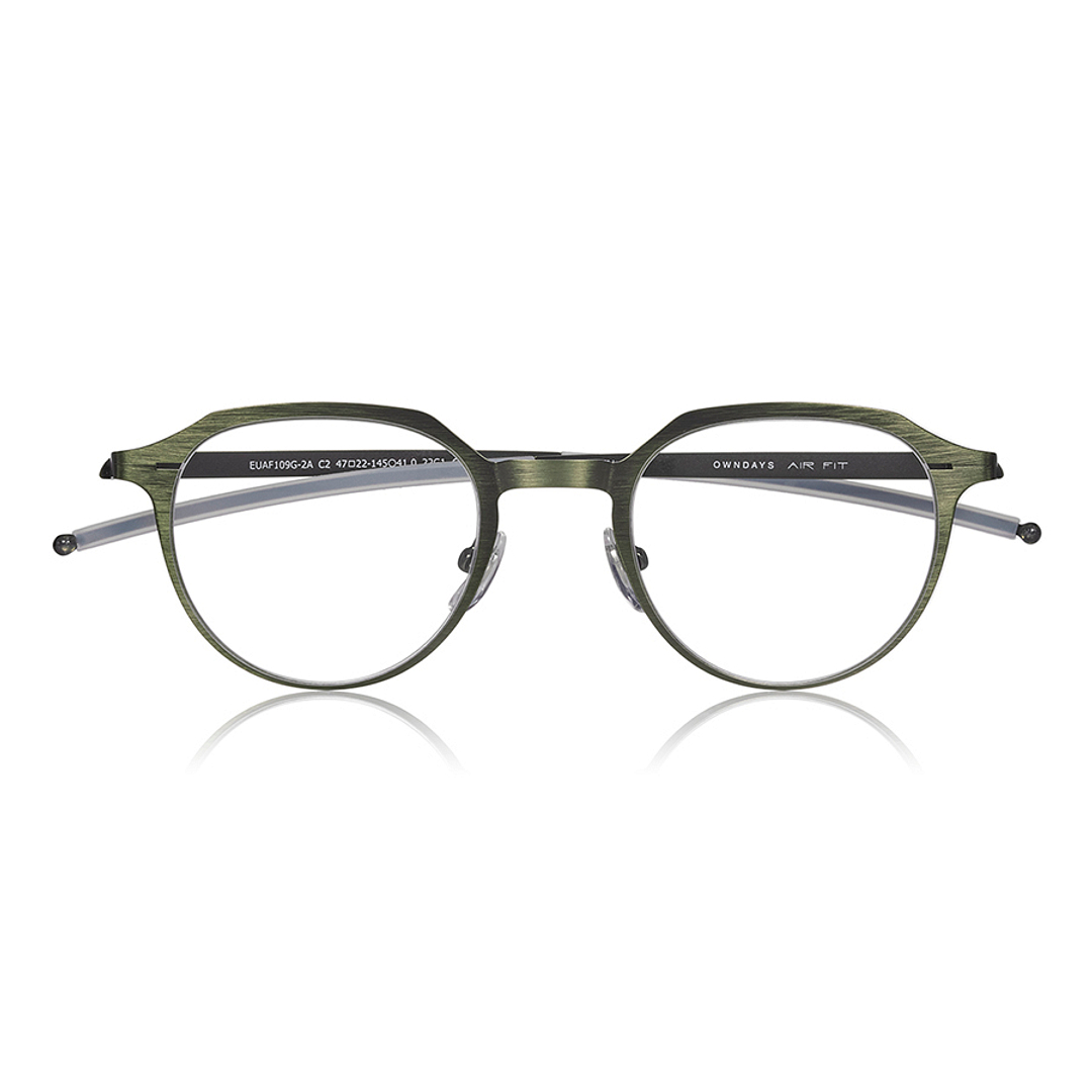 OWNDAYS | AIR Tan Brown Full Rim Boston right side