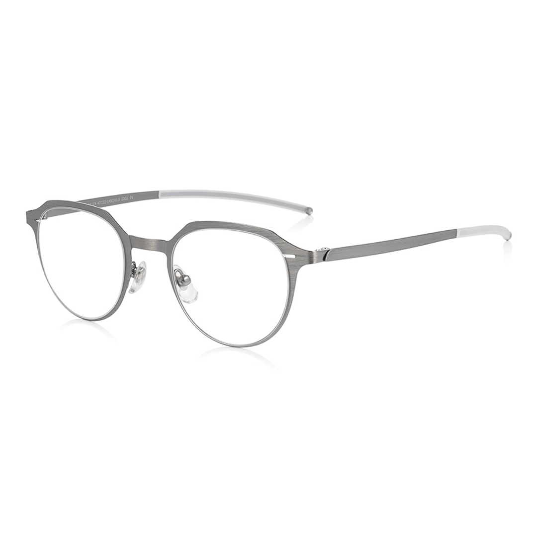 OWNDAYS | AIR Mid Gunmetal Full Rim Boston left side