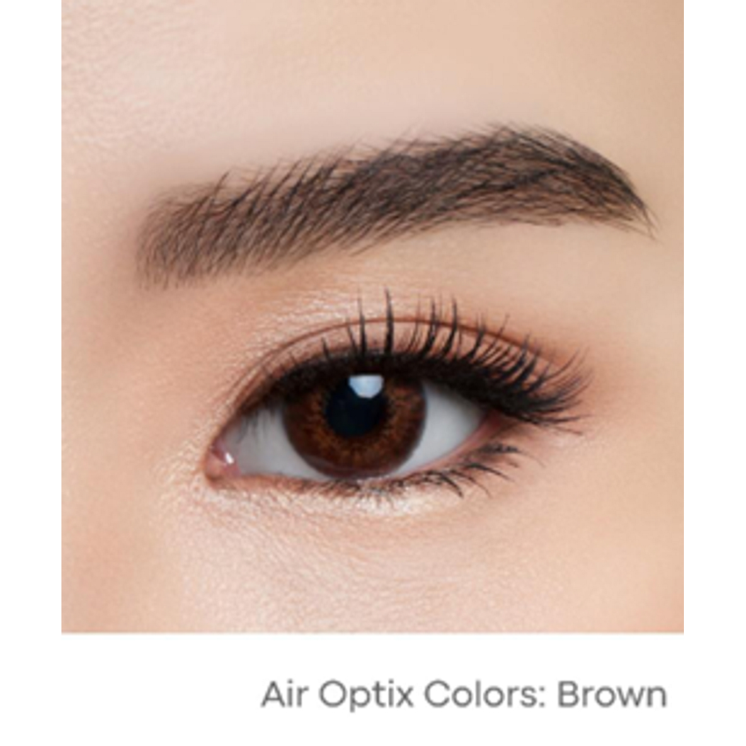 Alcon Air Optix Colors Brown Plano Monthly 2LP Alcon right side