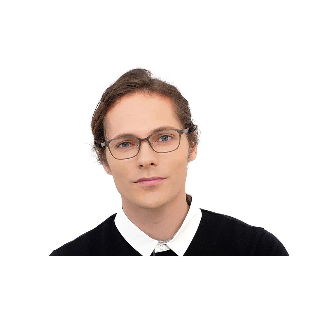 OWNDAYS | AIR Brown Demi Full Rim Rectangle left side