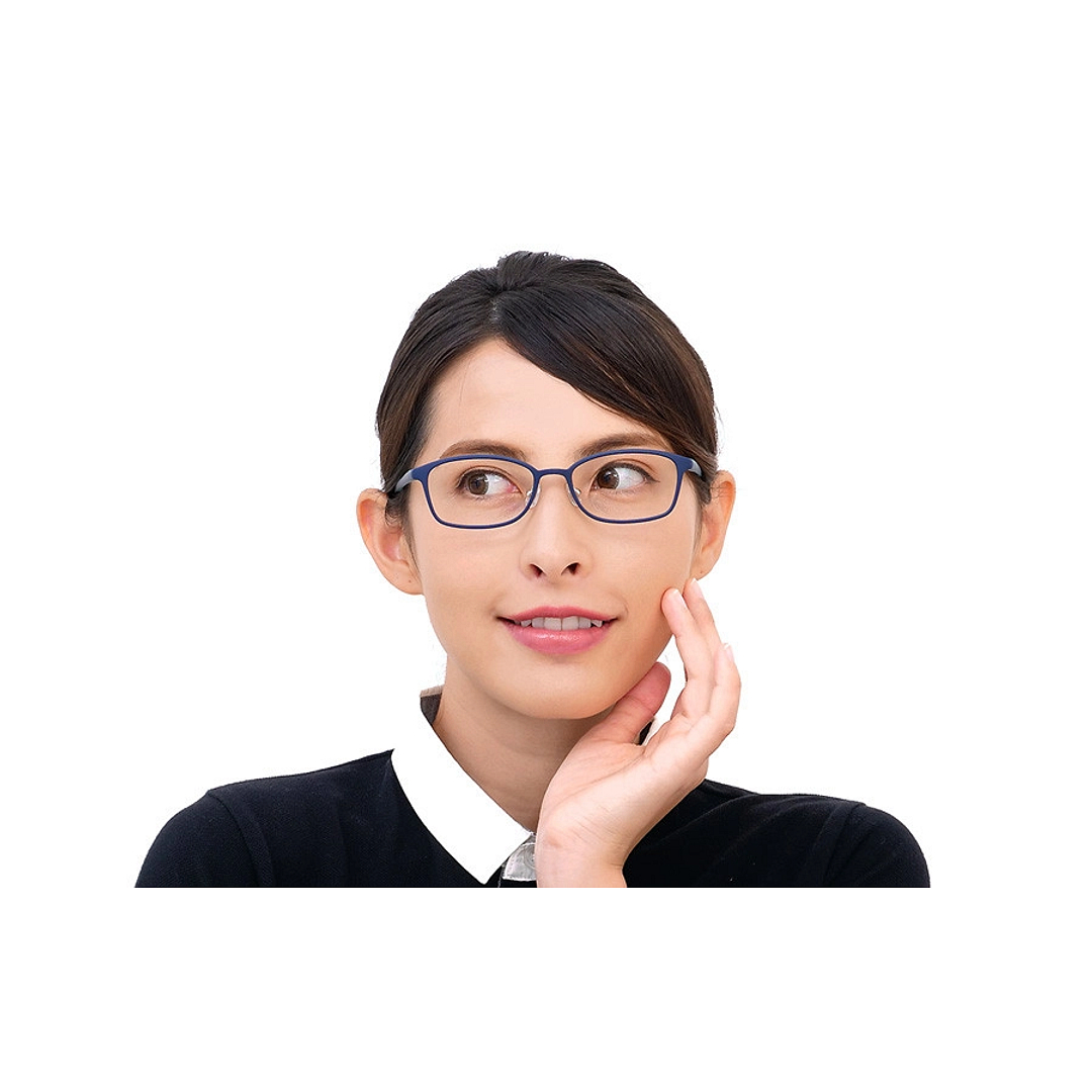 OWNDAYS | AIR Navy Blue Full Rim Rectangle left side