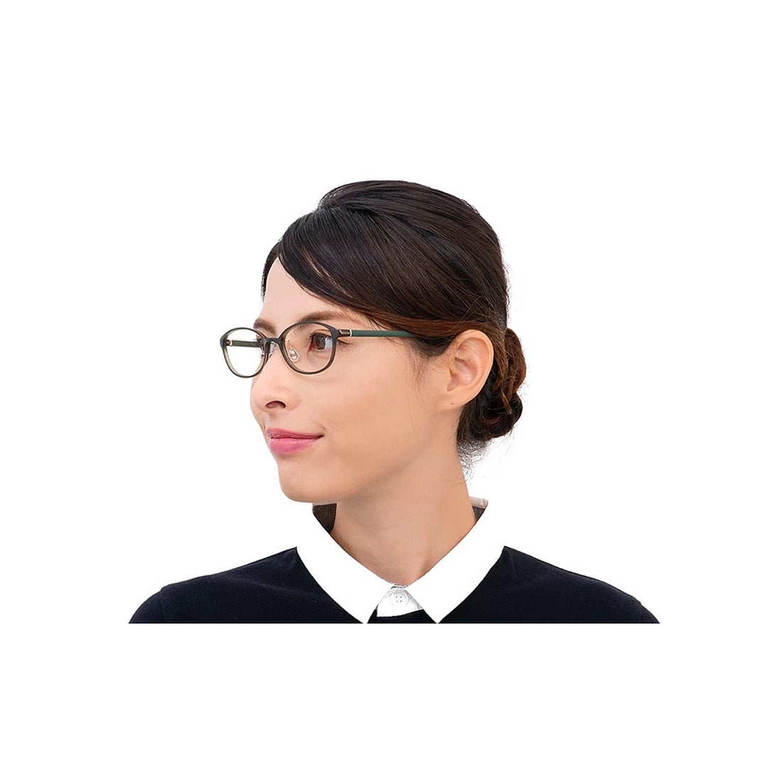 OWNDAYS | AIR Brown Demi Full Rim Oval right side