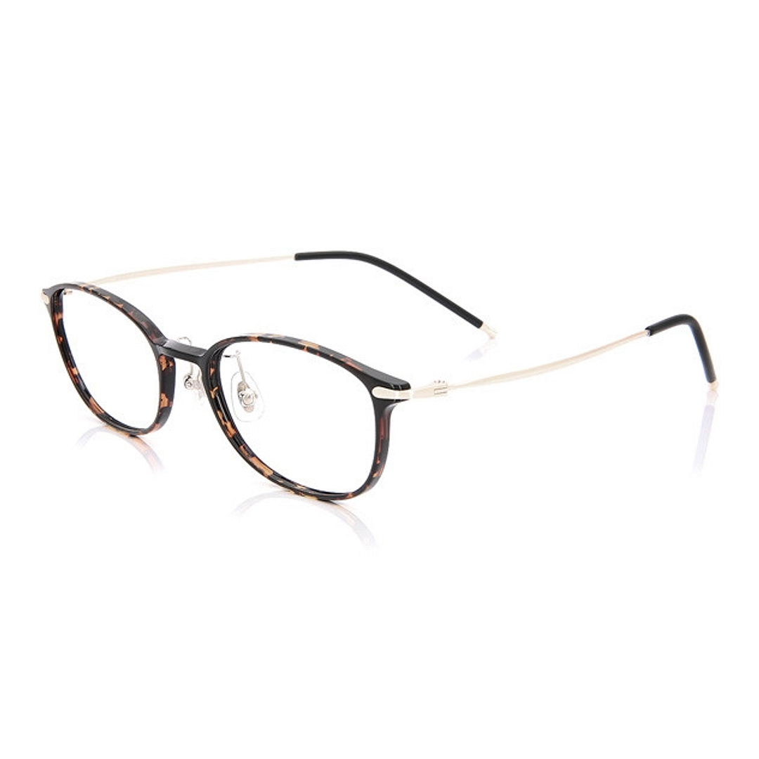 OWNDAYS | AIR Brown Demi Full Rim Oval left side