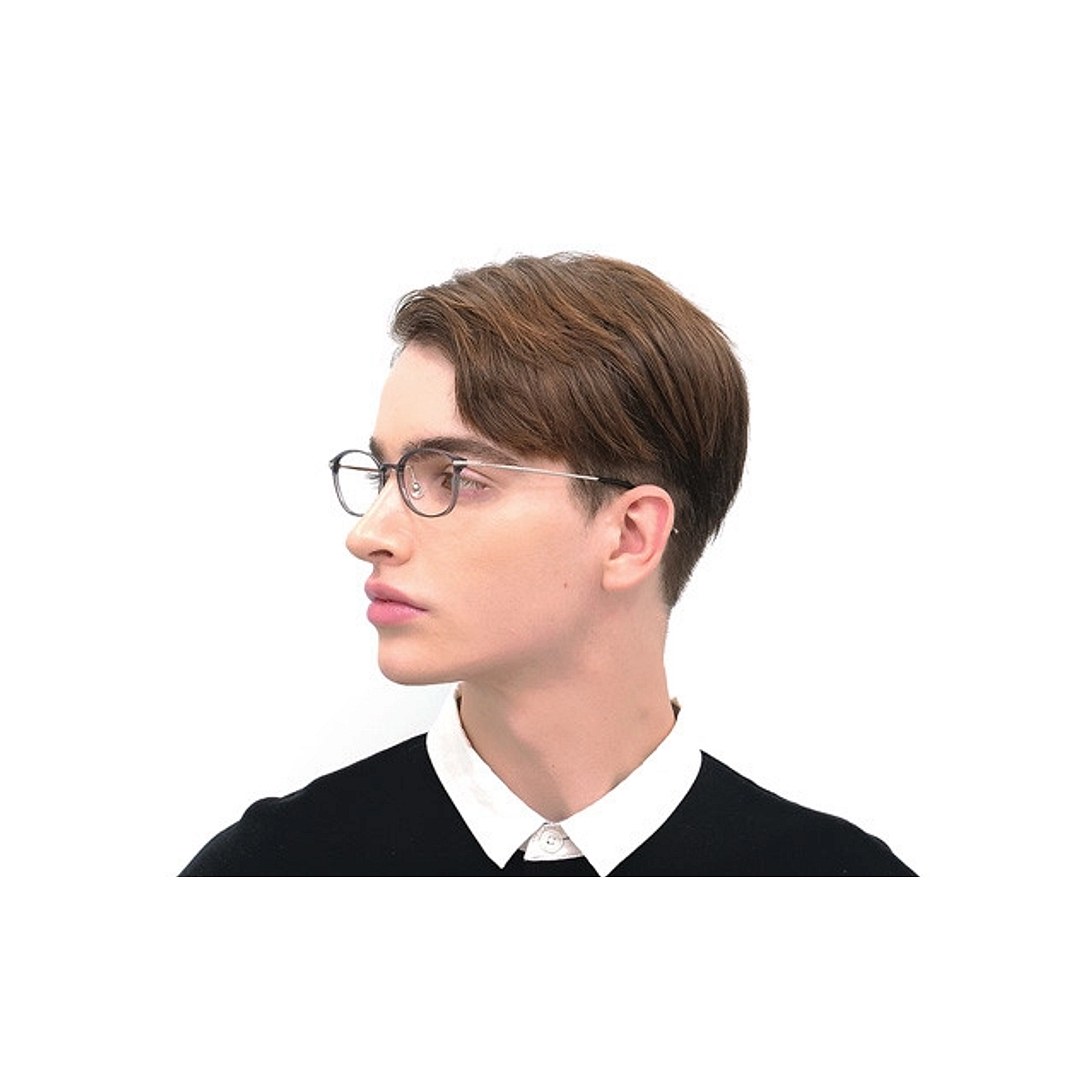 OWNDAYS | AIR Brown Demi Full Rim Oval right side