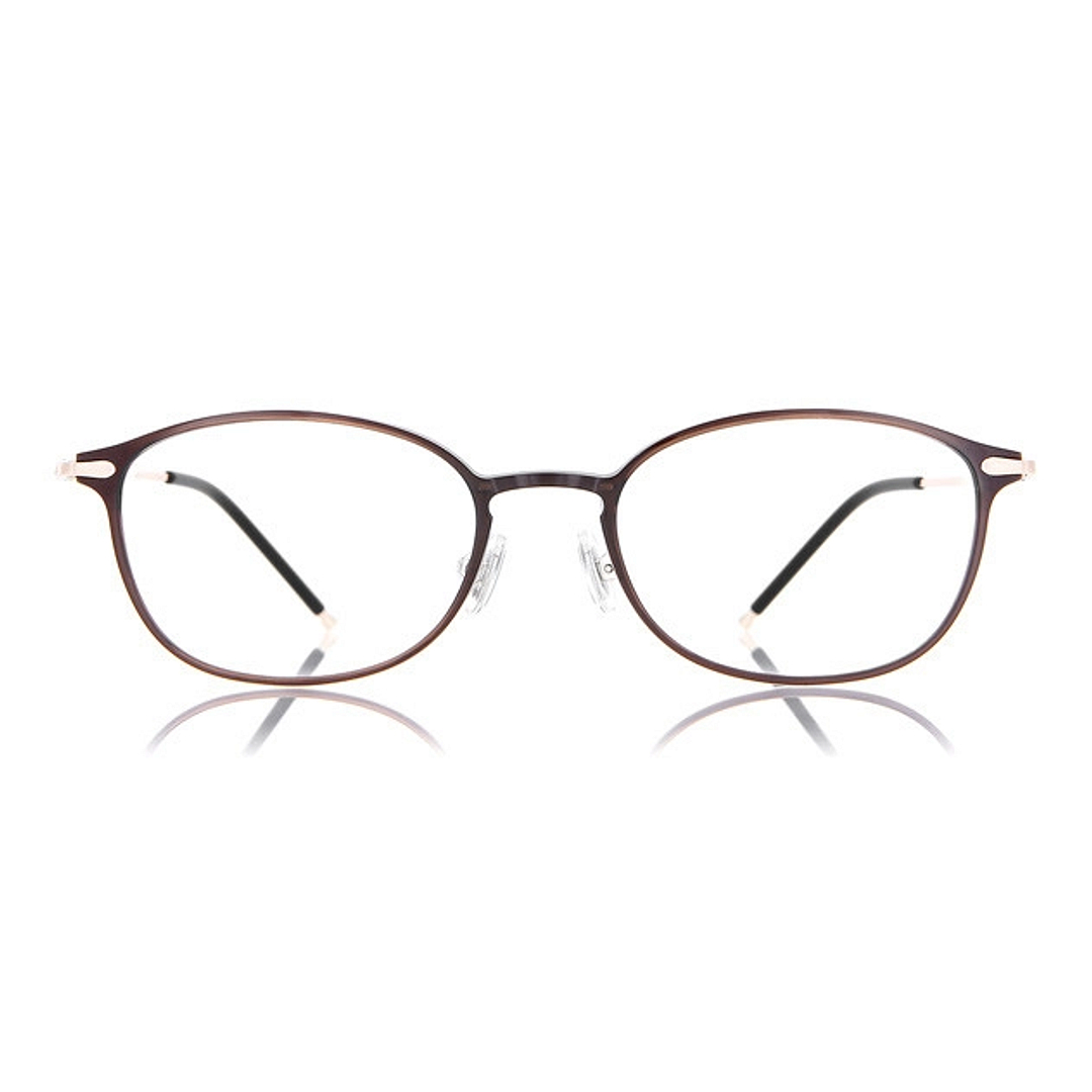 OWNDAYS | AIR Light Brown Full Rim Oval right side