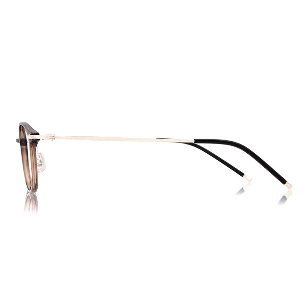 OWNDAYS | AIR Light Brown Full Rim Oval left side