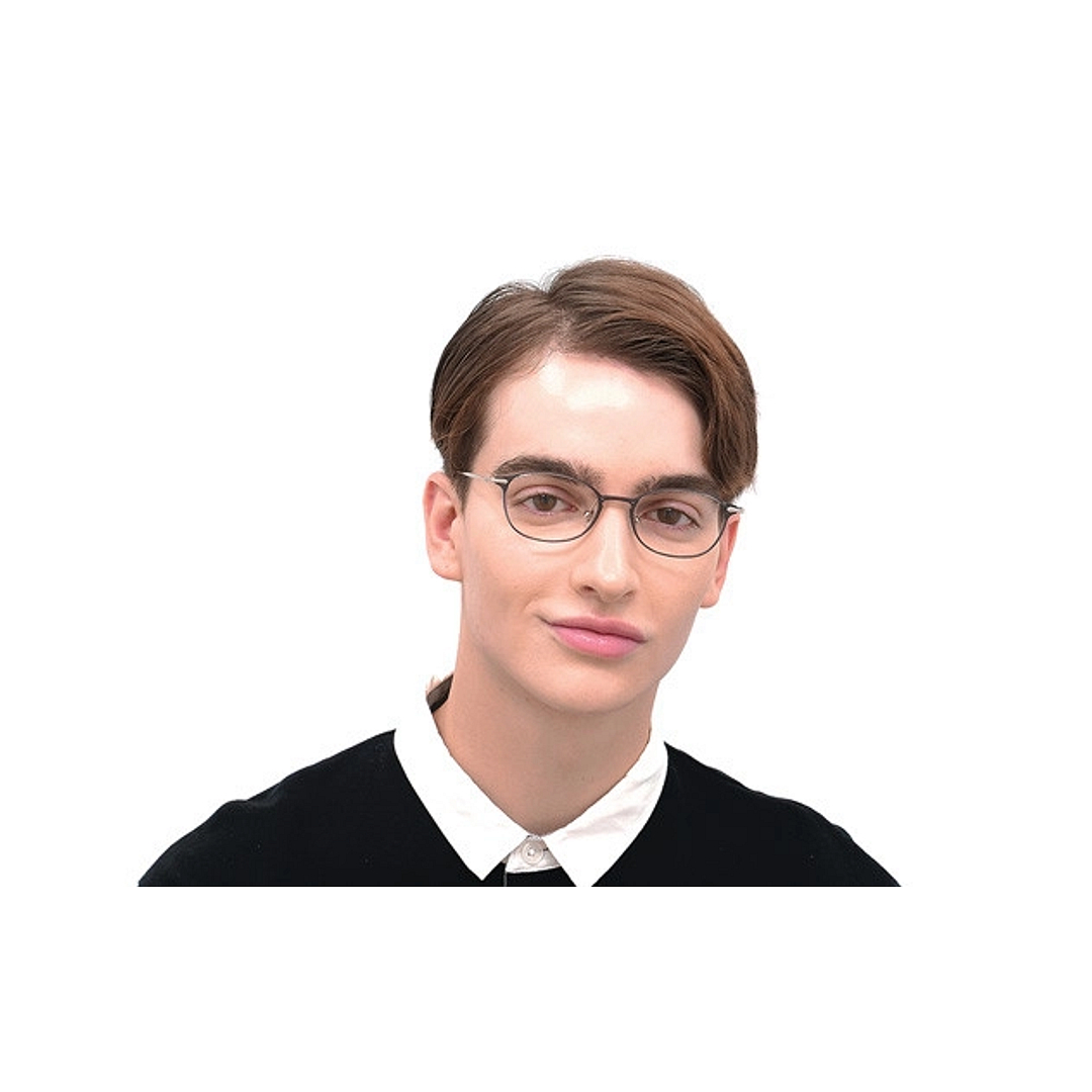 OWNDAYS | AIR Light Brown Full Rim Oval left side