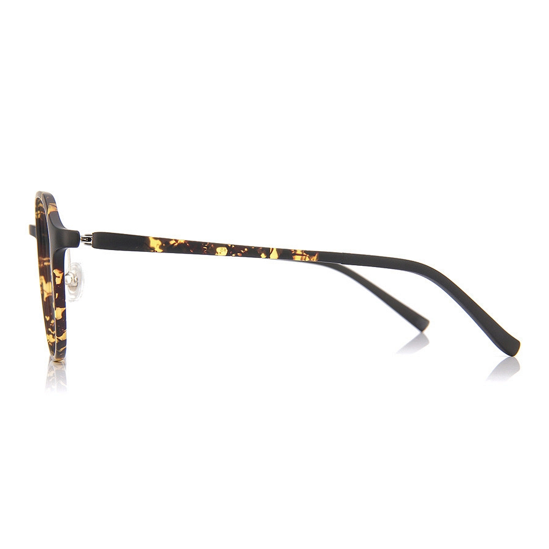 OWNDAYS | AIR Matte Brown Demi Full Rim Boston left side