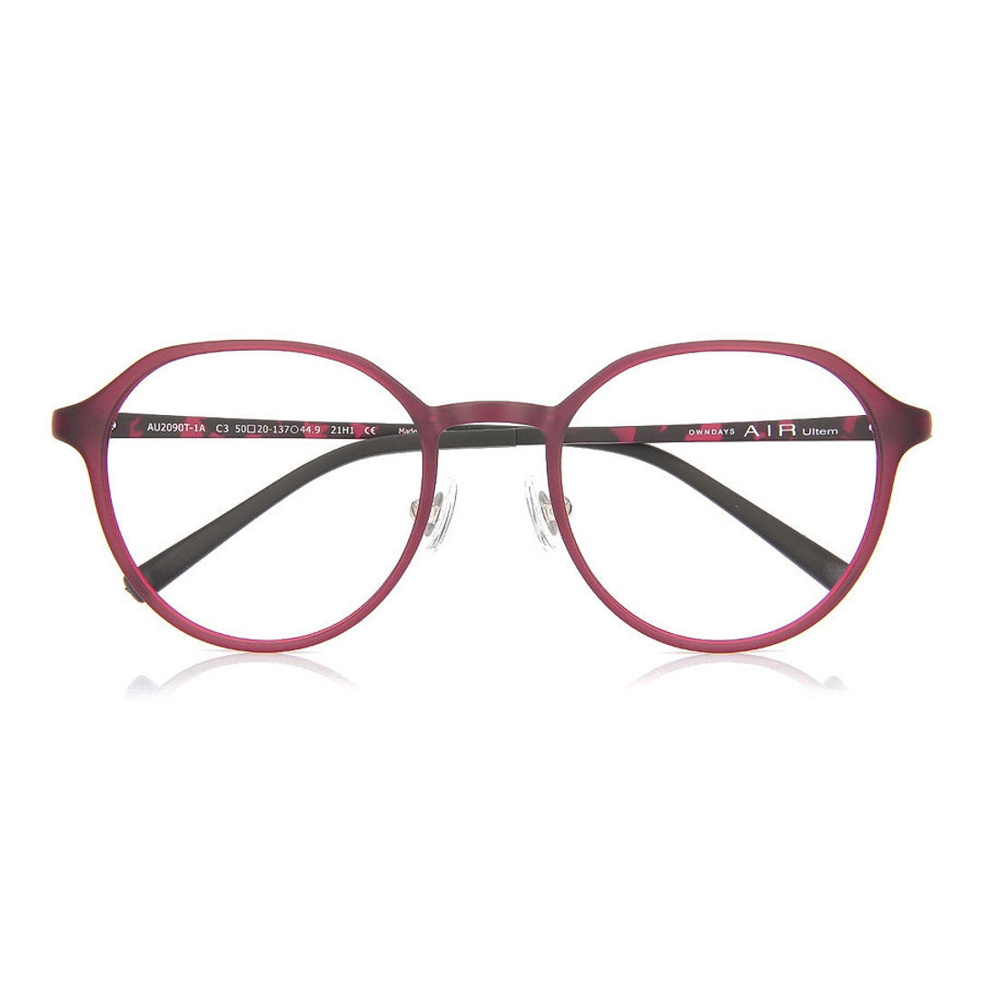 OWNDAYS | AIR Matte Red Full Rim Boston right side