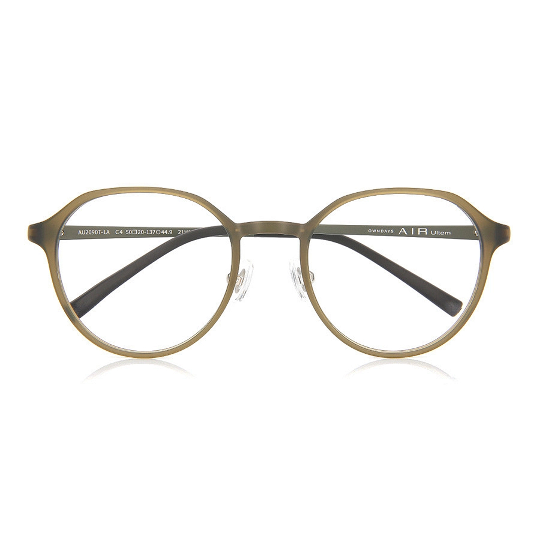 OWNDAYS | AIR Matte Khaki Full Rim Boston right side