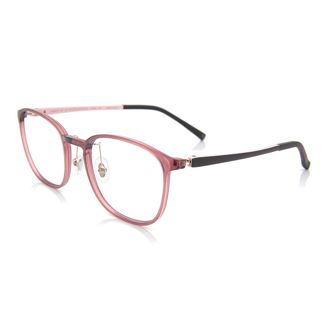 OWNDAYS | AIR Pink Brown Full Rim Wellington left side