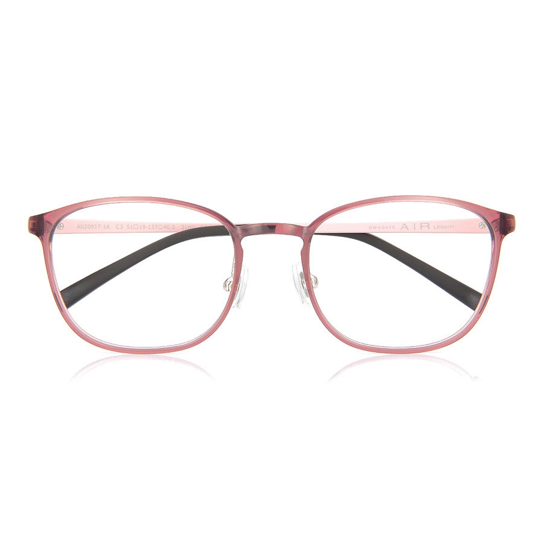 OWNDAYS | AIR Pink Brown Full Rim Wellington right side