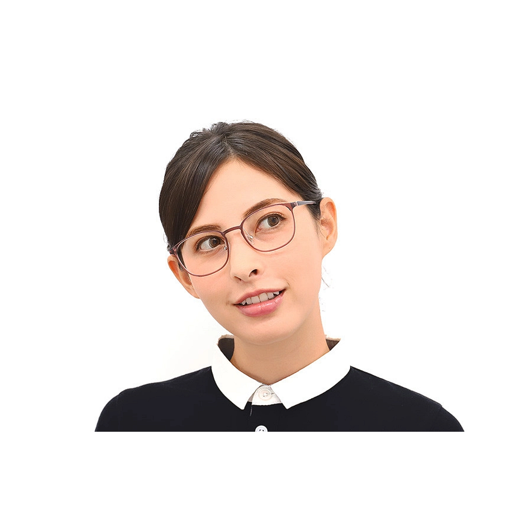 OWNDAYS | AIR Pink Brown Full Rim Wellington left side