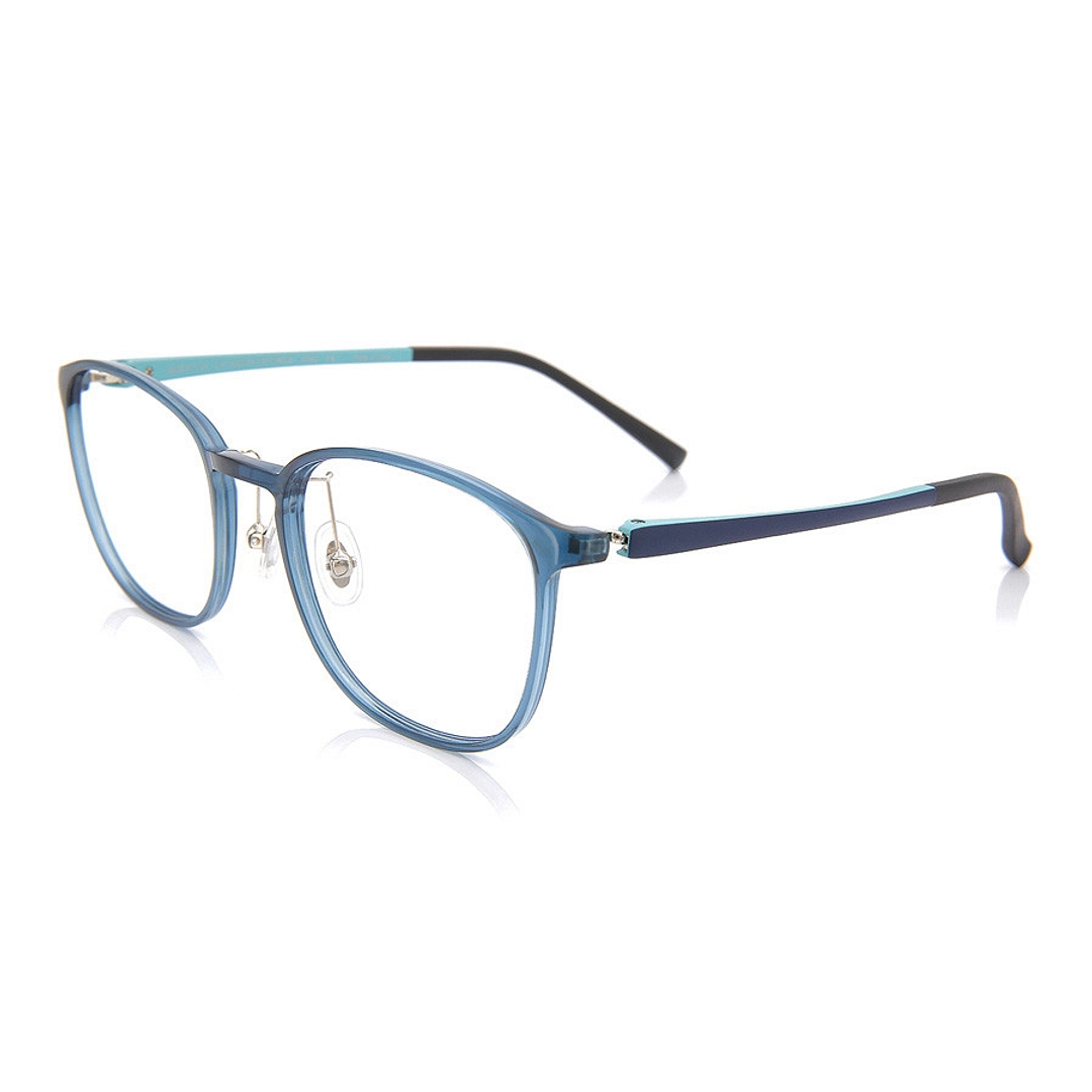 OWNDAYS | AIR Light Blue Full Rim Wellington left side