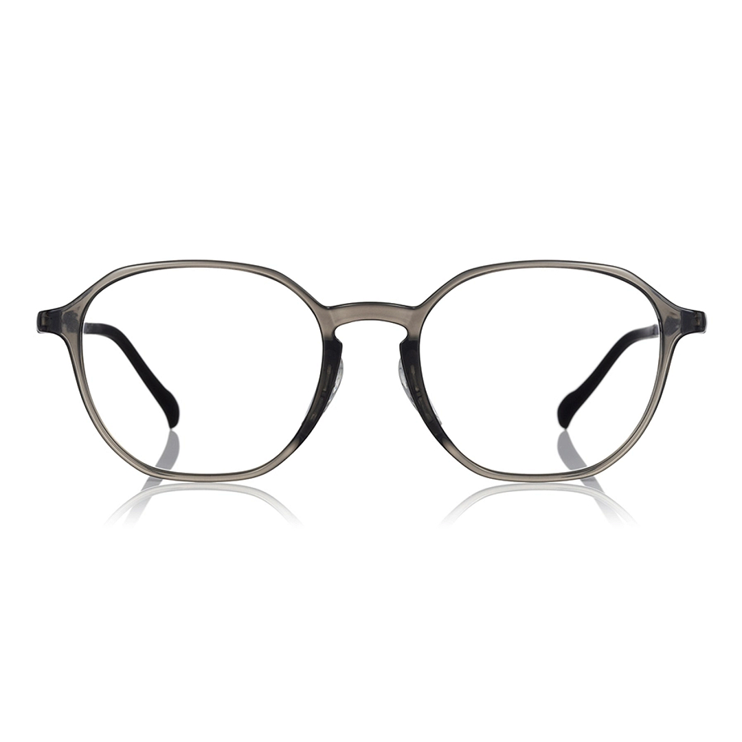 OWNDAYS | AIR Light Gray Full Rim Polygon right side