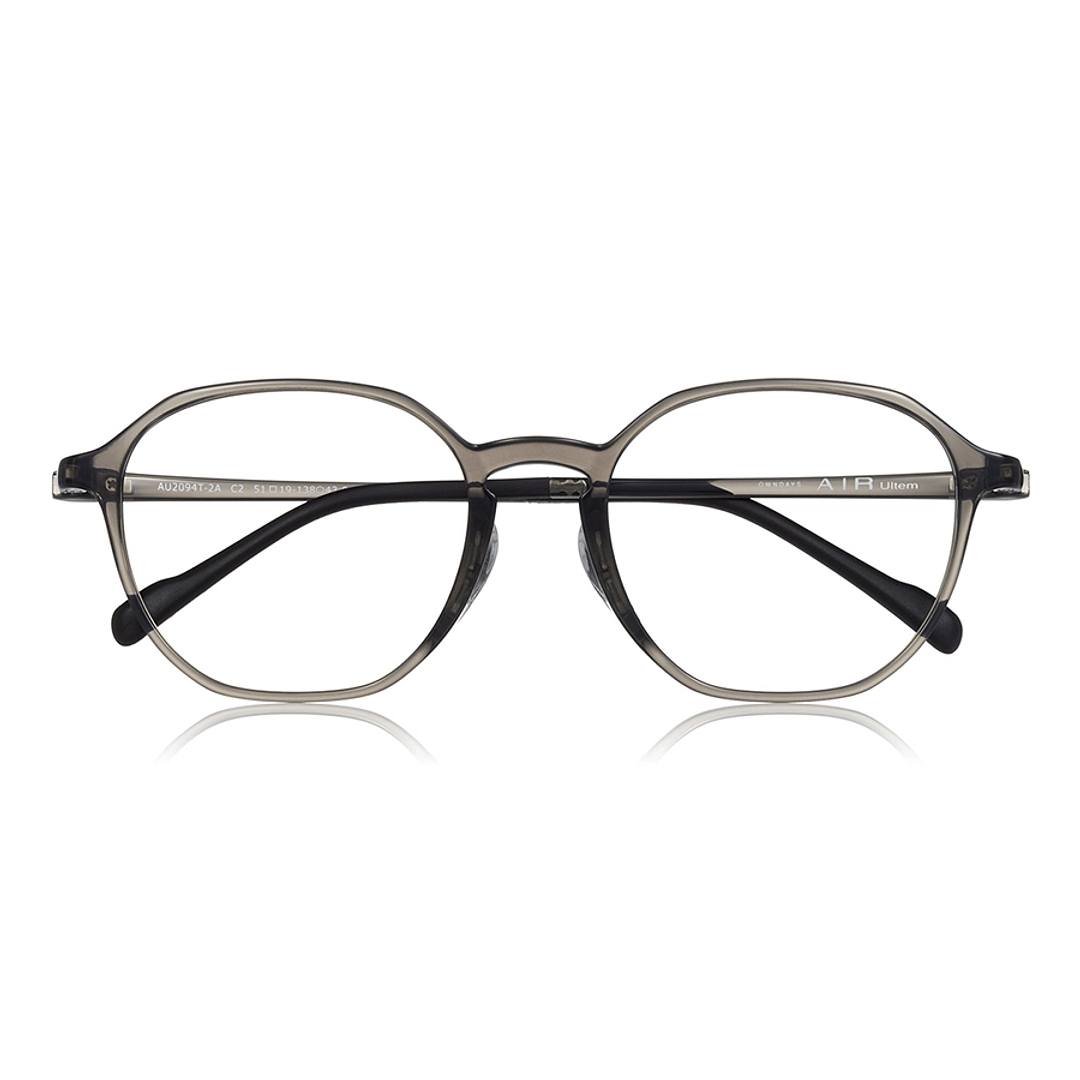 OWNDAYS | AIR Light Gray Full Rim Polygon right side