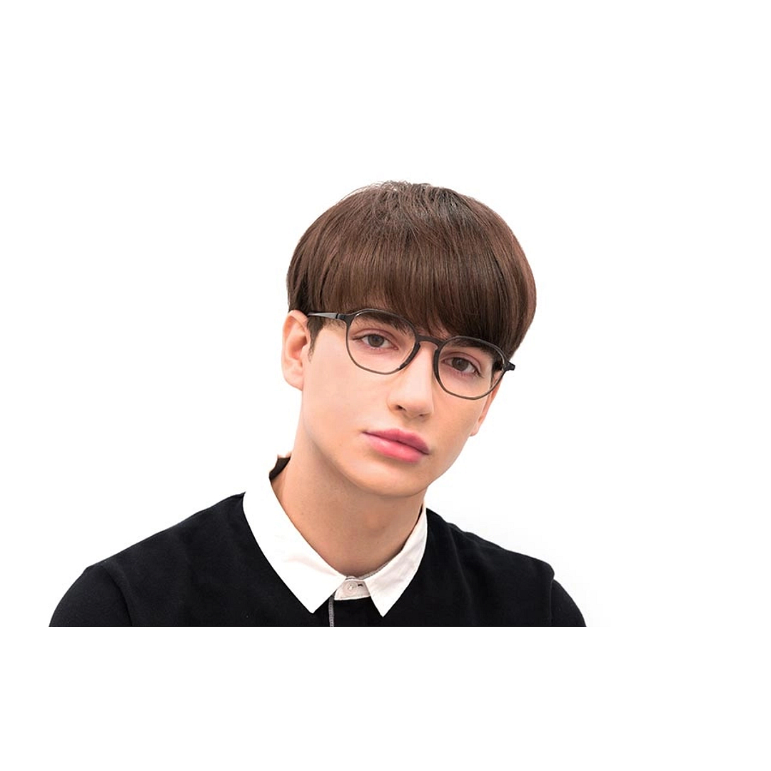 OWNDAYS | AIR Light Gray Full Rim Polygon left side