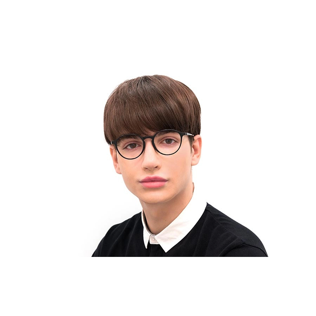 OWNDAYS | AIR Brown Demi Full Rim Boston left side