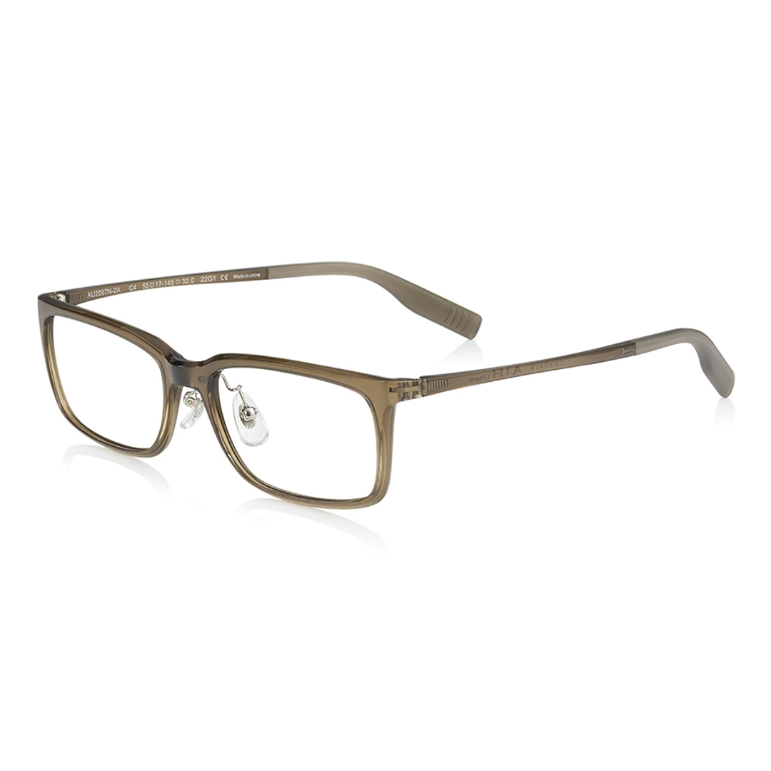 OWNDAYS | AIR Light Brown Full Rim Rectangle left side
