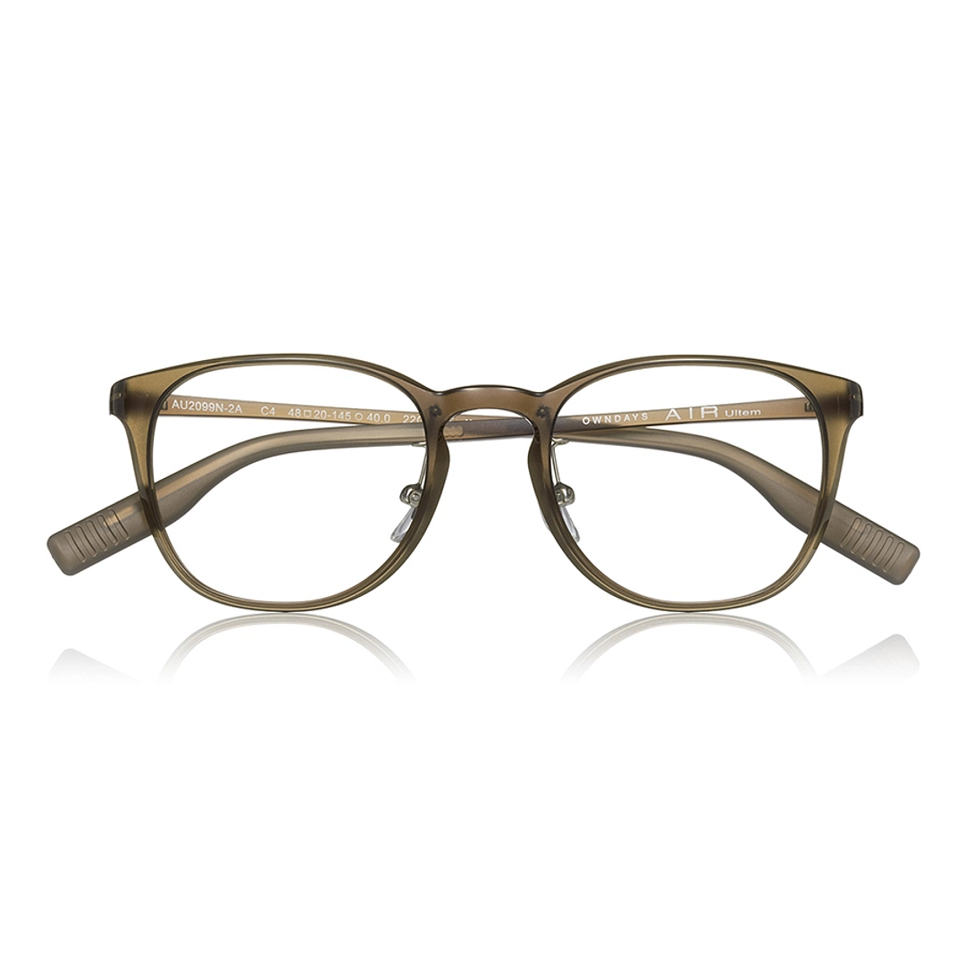 OWNDAYS | AIR Light Brown Full Rim Wellington right side