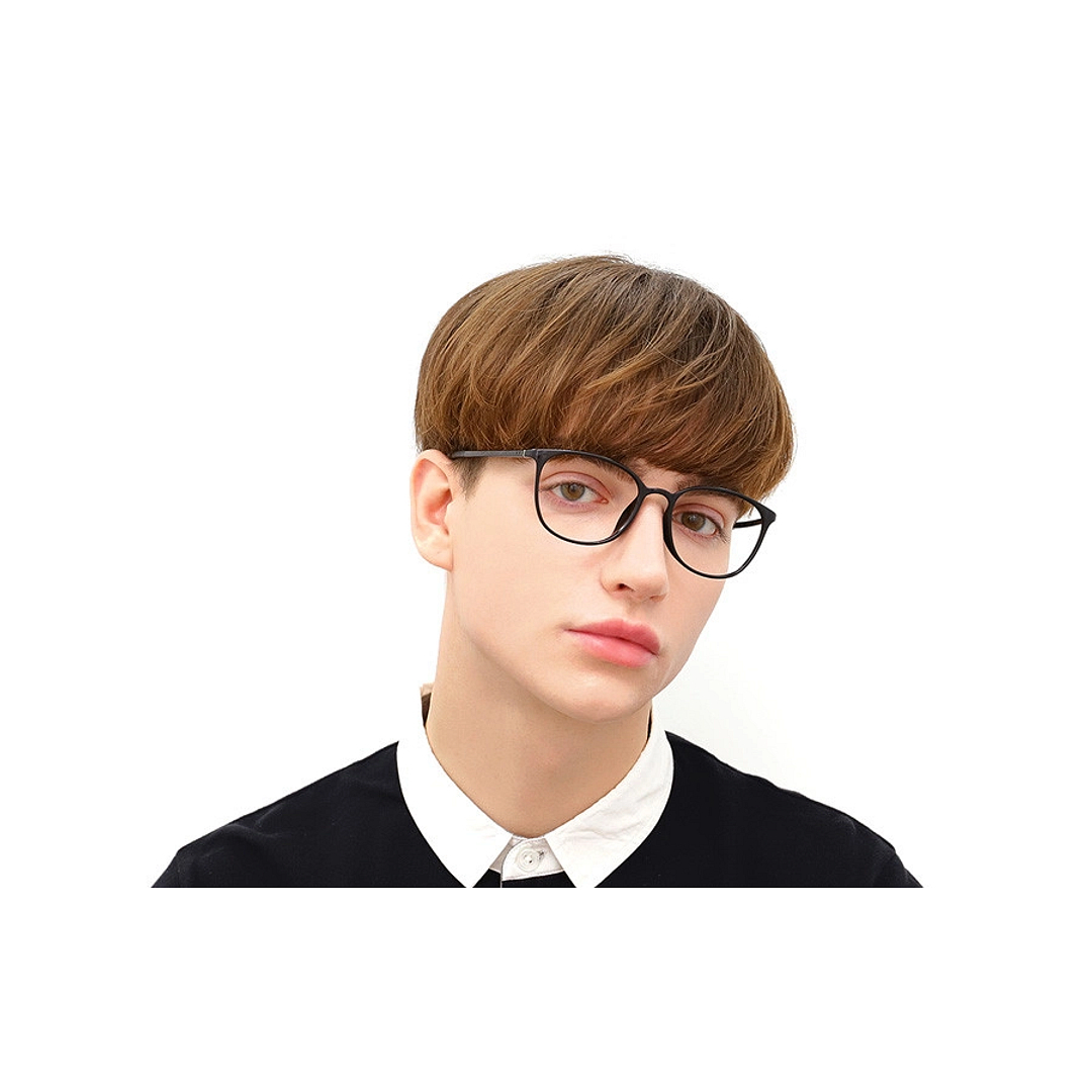 OWNDAYS | AIR Black Full Rim Boston left side